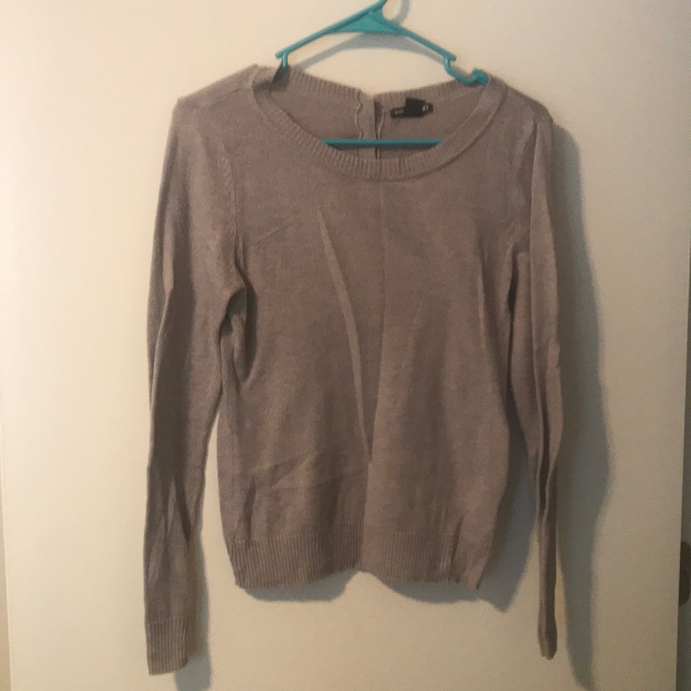 Tan sweater with buttons down back from h&m